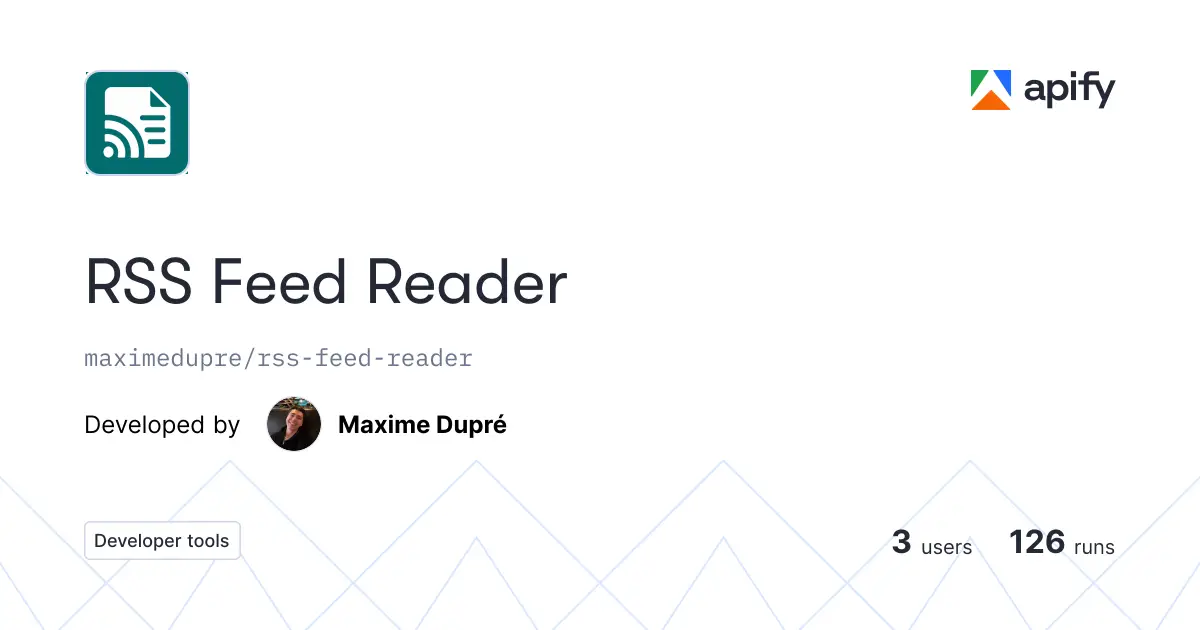 RSS Feed Reader product image